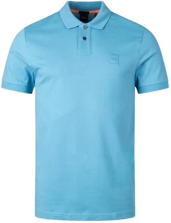 Koszulka polo męska BOSS Passenger Open Blue slim fit niebieska (50507803-486)