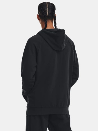 Bluza sportowa męska UNDER ARMOUR Rival Fleece Logo z kapturem kangurka czarna (1379758-001)