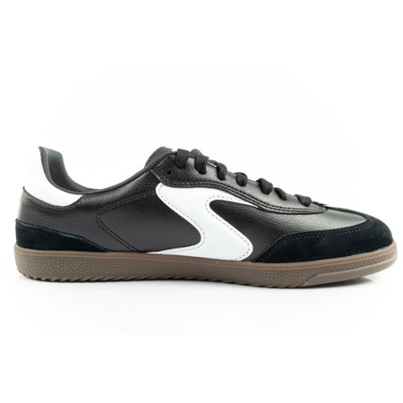 Skechers Kickoff buty sportowe damskie sneakersy czarne skórzane (185232/BKW)