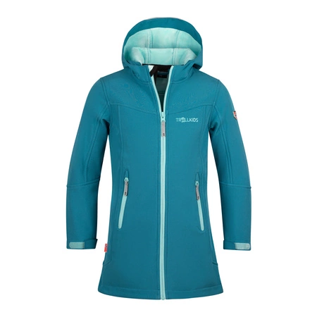 Płaszcz softshell Trollkids Girls Lillesand Coat dla dziewczynki (602-332)