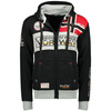 Bluza rozpinana męska Geographical Norway FLYER MEN 317 DISTRI A z kapturem czarna (WU6384H-GN-BLACK)