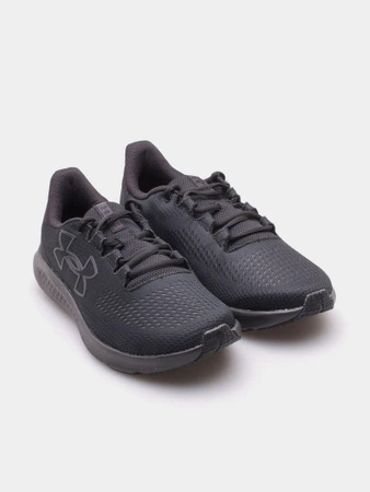 Wyprzedaż - Buty męskie do biegania Under Armour Charged Pursuit 3 sportowe oddychające czarne (3026518-002)