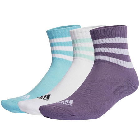 Skarpety adidas 3-Stripes Cushioned Sportswear Mid-Cut Socks 3P (IJ8263)