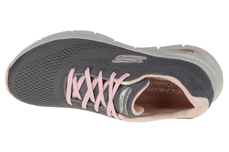 Wyprzedaż - Sneakersy sportowe damskie Skechers Arch Fit Big Appeal buty treningowe szary (149057-GYPK)