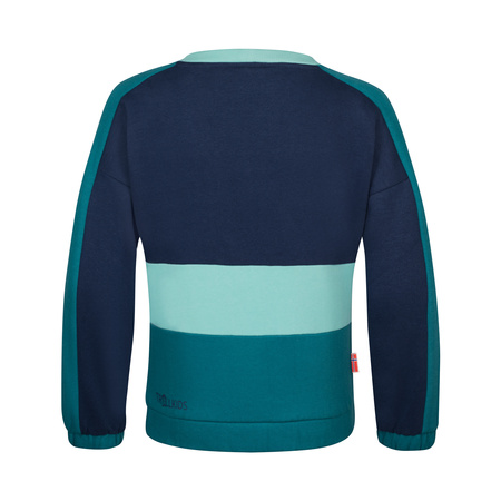 Bluza dziecięca dla dziewczynki Trollkids Girls Verdal Sweatshirt navy/teal/aqua (568-332)