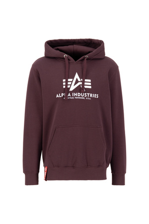 Bluza męska Alpha Industries Basic Sweater sportowa z kapturem fioletowa (178312-21)