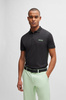 Wyprzedaż - Koszulka Polo męska BOSS Paule Charcoal slim fit czarna (50512789-016)