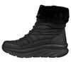 Buty zimowe damskie Skechers D'LUX WALKER WINTER SOLSTICE wysokie z futerkiem syntetycznym czarne (167388-BBK)