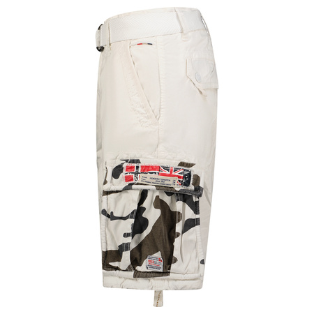Bermudy Geographical Norway PASTEQUE EO MEN 063 biały męska (SX1425H/GNO-White)
