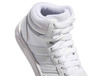 Wyprzedaż - Buty sportowe wysokie damskie młodzieżowe Adidas Hoops Mid 3.0 K białe (GW0401)
