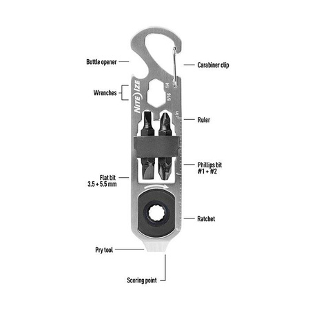 Nite Ize - Brelok Microtool DoohicKey (KMTRT-11-R3)