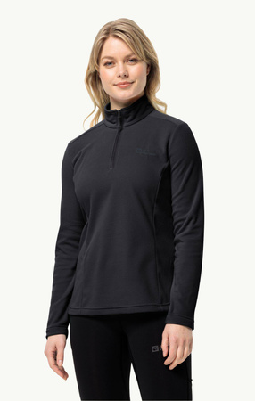 Wyprzedaż - Bluza polarowa damska Jack Wolfskin Taunus HZ W czarna (1709532_6000)