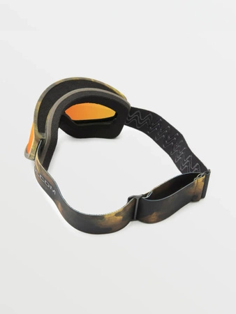 Gogle narciarskie damskie/męskie Volcom Footprints snowboardowe zimowe czerwone (VG0622303)