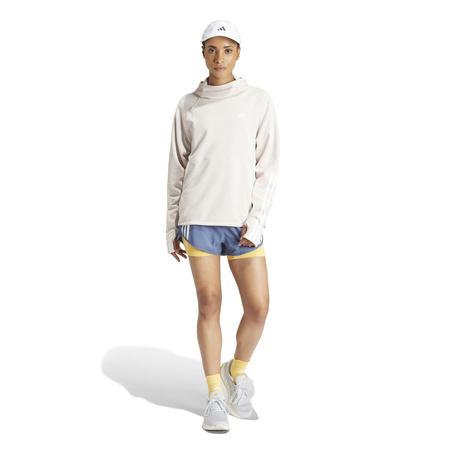 Spodenki adidas Own The Run 3-Stripes 2-IN-1 Short W Niebiesko-Pomarańczowe (IK5016)