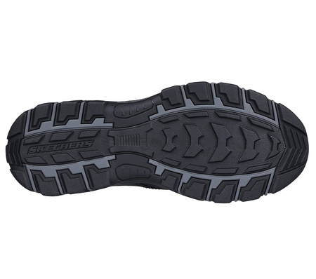 Buty skórzane wysokie męskie Skechers Knowlson Ramhurst półbuty jesienne czarne (204921-BLK)