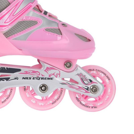 Łyżworolki Nils Extreme 2w1 Pink r.39-42 NH18366 A (16-21-026)