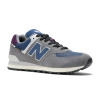 Wyprzedaż - Sneakersy męskie/damskie New Balance 574 Cordura szaro-niebieskie buty sportowe (U574KGN)