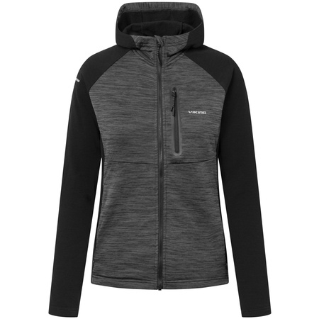 Bluza z kapturem damska Viking Delmore Hoodie Lady sportowa z odblaskami czarna (720/25/5584/0908)