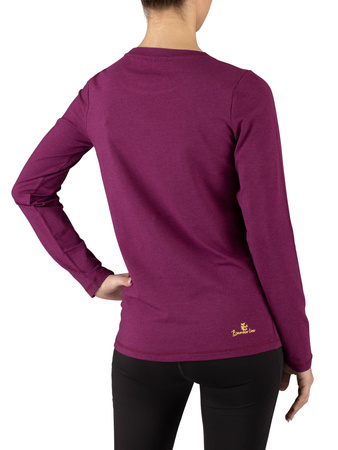 Bluzka damska z bambusa Longsleeve Viking Lako Bamboo Lady fioletowa (500/24/2605/4664)