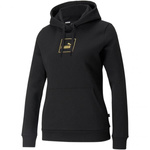 Damska bluza PUMA HOLIDAY HOODIE FL w kolorze czarnym (589549-01)