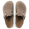 Chodaki damskie/męskie Birkenstock Boston Tabacco Brown olejowana skóra klapki narrow wąskie (0960813)