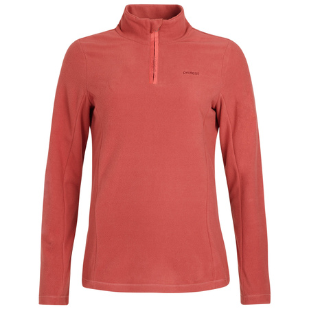 Bluza polarowa damska Protest MUTEZ 1/4 zip top z wysokim rozpinanym kołnierzem różowa (P3693100/184)