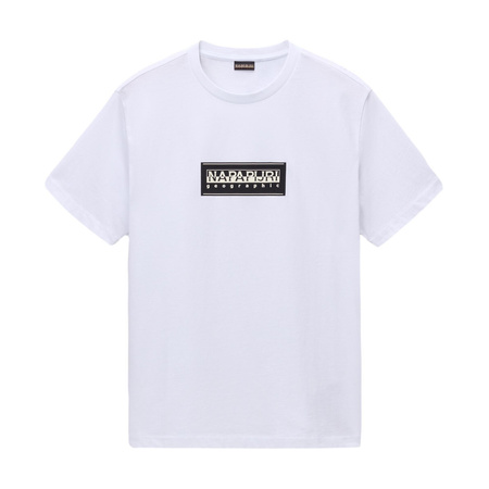 Koszulka Napapijri S-BOX LOGO SS Biały (NP0A4I3L002)