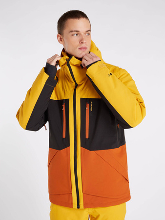 Wyprzedaż - Kurtka snowboardowa męska Protest PRTGOOZ snowjacket z wodoodpornym zamkiem żółta (P6710722/216)
