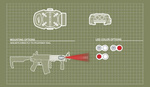 Princeton Tec - SWITCH RAIL - Czerwone/Białe - TAN (SR-3-TAN)