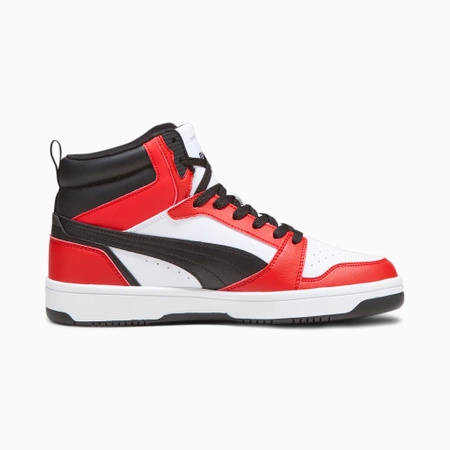 Sneakersy męskie Puma Rebound v6 SoftFoam+ buty sportowe biało-czarno-czerwone (392326-04)