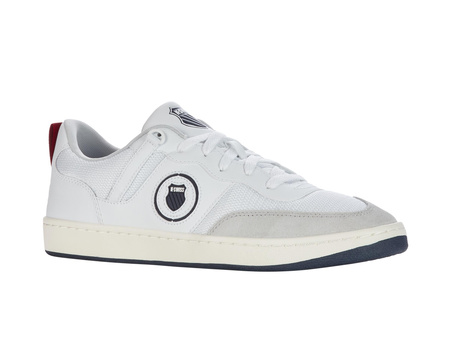 Wyprzedaż - Sneakersy męskie K-Swiss K-Varsity trampki buty sportowe białe (09075-130-M)