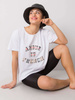 Pistacjowy t-shirt z napisem Elani (FA-TS-6892.88)