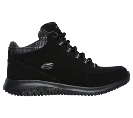 Wyprzedaż - Buty sportowe damskie Skechers Ultra Flex Just Chill czarne (12918-BBK)