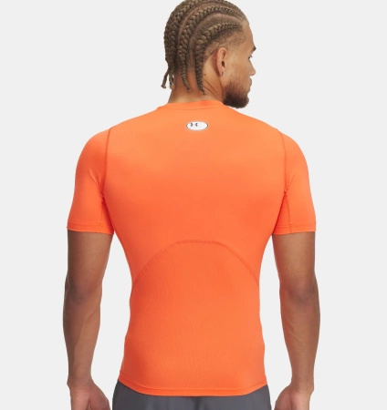 Koszulka treningowa męska UA HG Armour Comp SS pomarańczowa (1361518-847)