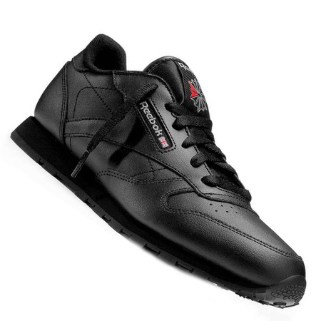 Wyprzedaż - Buty sportowe damskie skórzane czarne Reebok Classic Leather (50149)