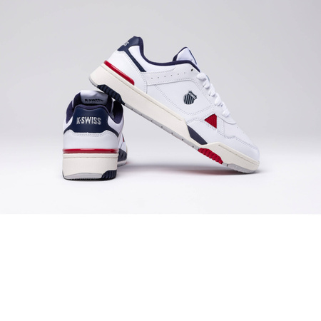 Wyprzedaż - Sneakersy męskie sportowe białe K-Swiss Match Pro LTH tenisówki ze skóry naturalnej (08905-130-M)