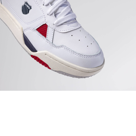 Wyprzedaż - Sneakersy męskie sportowe białe K-Swiss Match Pro LTH tenisówki ze skóry naturalnej (08905-130-M)