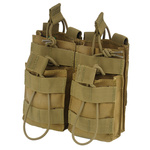 Condor - Ładownica MOLLE na magazynki AR15 dwuwarstwowa - Double Stacker M4 Mag Pouch - Podwójna - Coyote Brown (MA43-498)