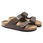 Klapki męskie Birkenstock Arizona Birko-Flor Dark Brown regular szerokie (0051701)