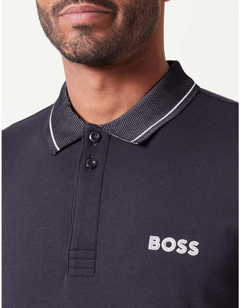 Koszulka Polo męska BOSS Paule 1 BLU slim fit granatowa (50512892-402)