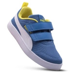 Buty sportowe dziecięce Puma Courtflex V2 Mesh V PS sneakersy dla dzieci niebieskie (371758-07)