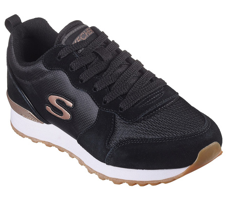 Wyprzedaż - Sneakersy damskie Skechers OG 85 Gold'n Gurl buty sportowe czarne (111-BLK)
