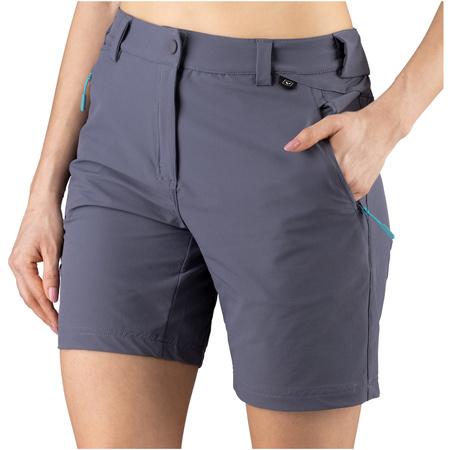 Szorty trekkingowe damskie Viking Expander Shorts Lady lekkie rozciągliwe szare (800/24/2409/0800)