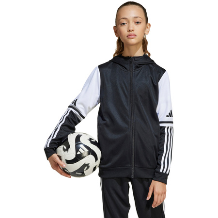 Bluza dla dzieci adidas Squadra 25 Hoodie czarno-biała (JE2756)
