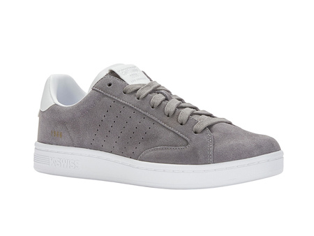 Sneakersy męskie K-Swiss LOZAN Klub SDE skórzane trampki szare (07262-011-M)