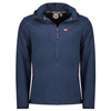 Bluza polarowa męska Geographical Norway UNICIA  MEN z kapturem rozpinana granatowa (WX3713H/GN)