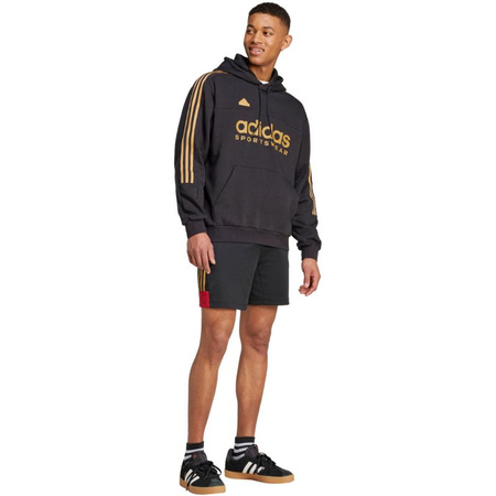 Bluza z kapturem męska adidas House Of Tiro Nations Pack Hoodie sportowa dresowa czarna (IW8869)