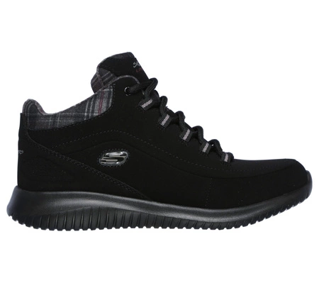 Wyprzedaż - Buty sportowe damskie Skechers Ultra Flex Just Chill czarne (12918-BBK)