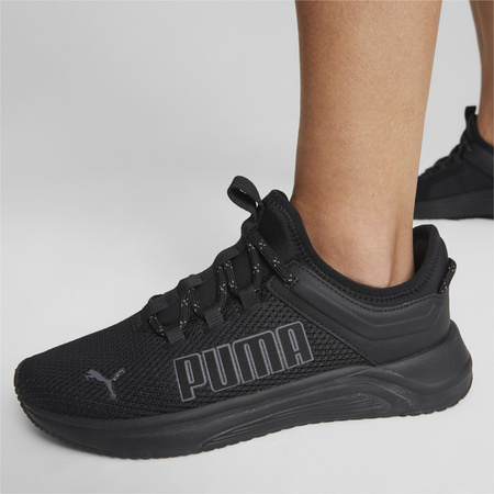 Wyprzedaż - Buty sportowe męskie Puma Softride Astro Slip Black Cool Dark oddychające czarne (378799-01)