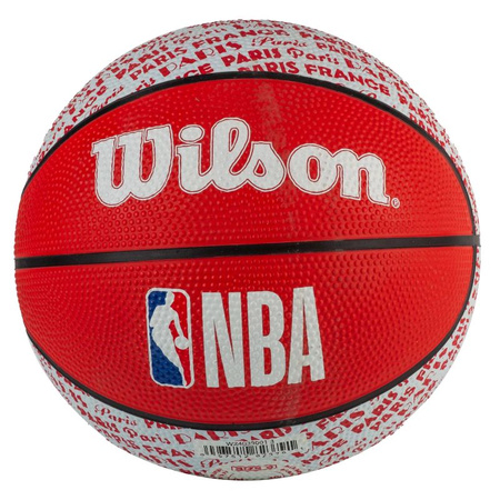 Piłka do koszykówki Wilson NBA City Paris Mini Ball WZ4033001XB (WZ4033001XB)